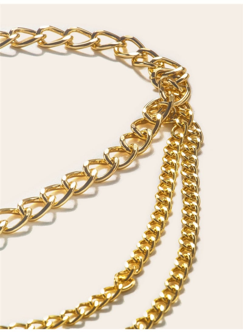 Ucanbe Gold Versatile Fashion Drape Waist Chain Belt | Adjustable 85–115cm | Lightweight 90g - Image 3